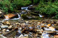 Himalayan Cascade with Cairns