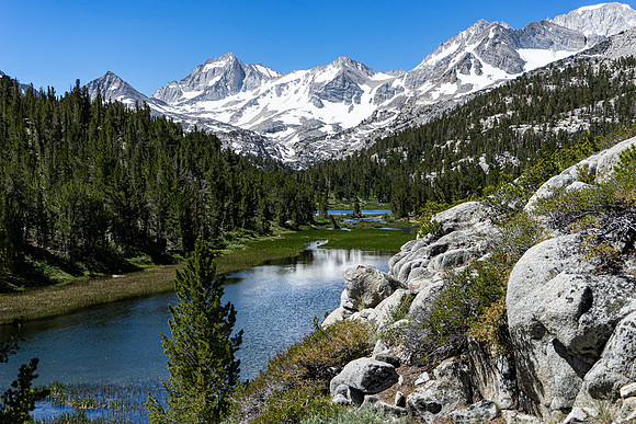20190720-Little lakes Valley, Long lake-074
