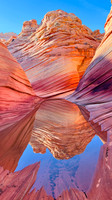 IMG_4559-The Wave in Reflection, Coyote Buttes North, Arizona